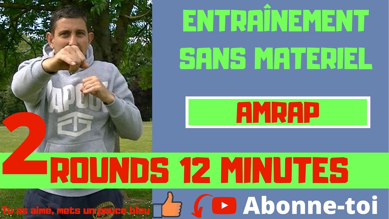 👊[AMRAP 2020] 2*12MINUTES AMRAP TRAINING A LA MAISON