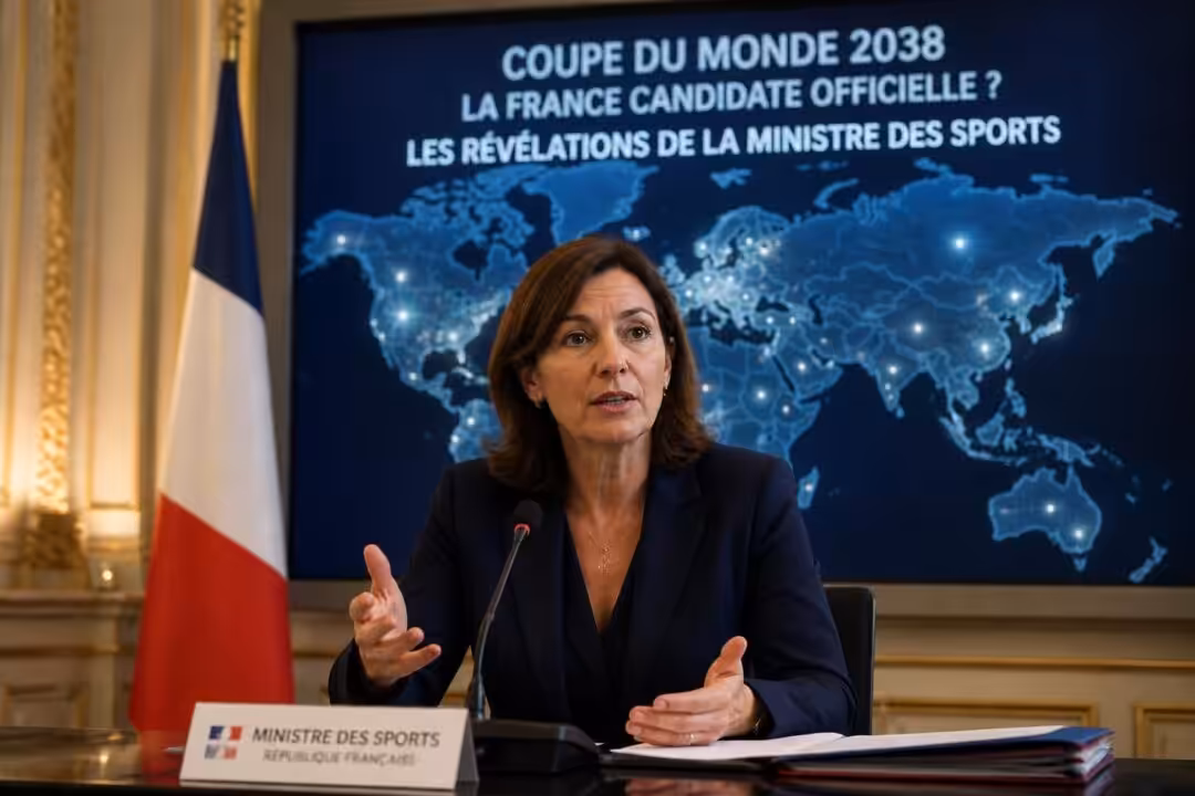 découvrez les dernières révélations de la ministre des sports sur la candidature officielle de la france pour accueillir la coupe du monde 2038.